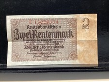 2 Rentenmark Rentenbankschein