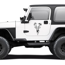 Hirsch Aufkleber Set 24x41cm