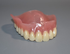 Lehrmodell Zahnprothese Prothese Gebraucht Zahnersatz Oberkiefer Fach #D3