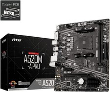 MSI A520M-A Pro Mainboard AMD Ryzen A520 Sockel AM4 ATX DDR4 M.2 USB 3.0 7.1 Sou
