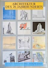 Poster Plakat - Architektur des 20. Jahrhundert - Frankfurt am Main 1989