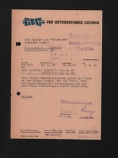 COSWIG, Brief 1960, VEB Getriebe-Fabrik Coswig GFC
