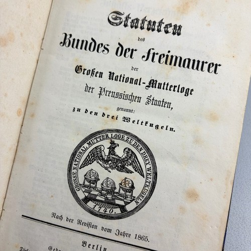 Buch 1865 bundes statuten - buch,