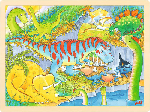 Einlegepuzzle dinosaurier 40 - dinosaurier:,