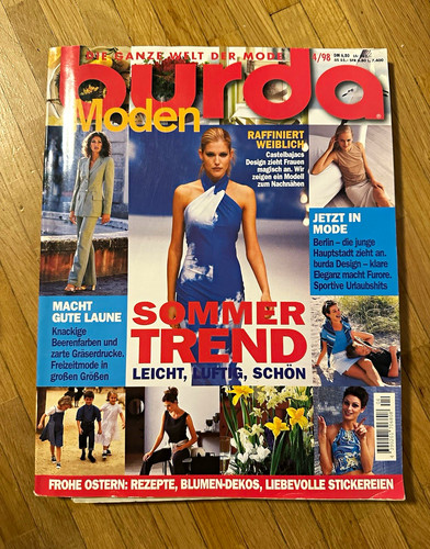 Burda moden ausgabe 1998 - moden, 4/1998