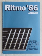 Fiat Ritmo MJ 1986 - Prospekt