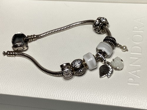 Pandora armband 7 charms - pandora, cm+7