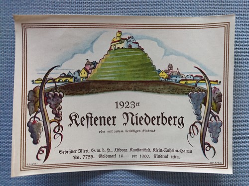 Altes weinetikett - altes,