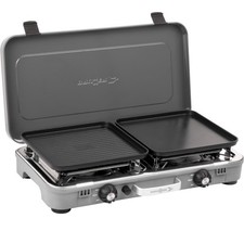BRUNNER Kookmaster GP Gaskocher Campingkocher 2-flammig mit 2 Grillplatten 