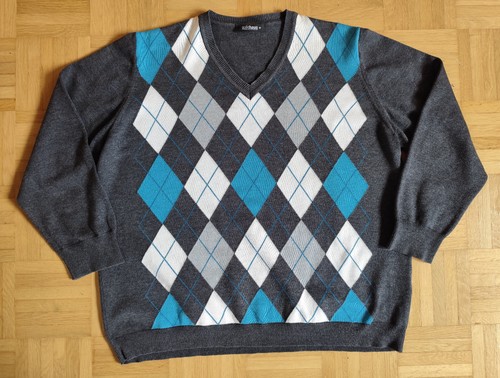 Gollehaug pullover grau mit - grau,