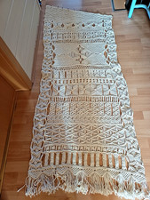Makramee Wandbehang Boho Deko Chic Gewebte Wandteppich 180 x 70 cm²