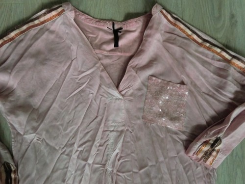 Bluse rosa mit paletten key - bluse,