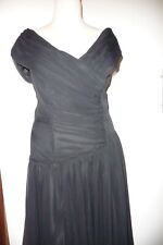 Kleid Cocktailkleid das kleine Schwarze Abendkleid schwarz gerafft elegant