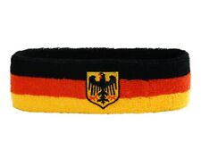 Stirnband Deutschland mit Adler 6x21cm Schweißband für Sport Headband