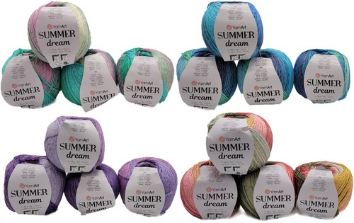 4x100g summer dream garn - 4x100g,