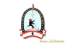 Metall-Plakette "Vespa Freunde