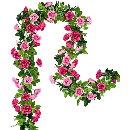 Künstliche rosen girlande - rosen,