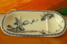 V&B Antik 1880 Wallerfangen Seifenschale Kammschale Villeroy & Boch Selten blau