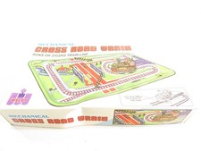 Eisenbahn Schranke Lok Magic Cross Road Train Blechspielzeug Zug Retro in OVP #P