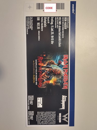 Ticket stehplatz iron - 1,