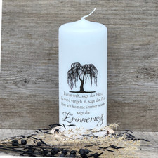 Kerze Trauer, Erinnerung -