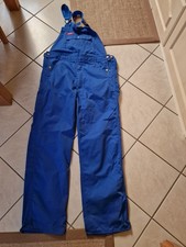 Herren  Arbeits-Latzhose Denim Overall Hosenträger v. Kansas waschbar bei 95°C