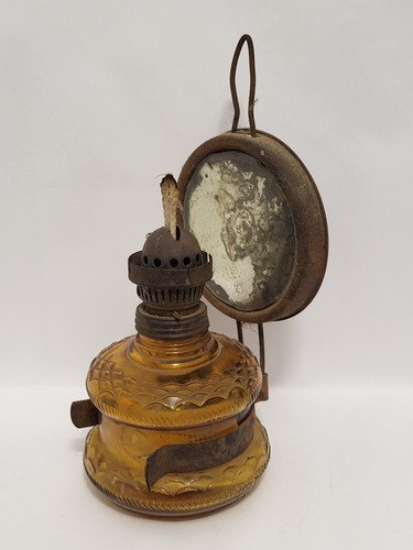 Antike petroleum wandlampe - petroleum,