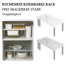 Teleskop Küchenschrank Küchenregal Arbeitsplatte Organizer Gewürzregale Stehend