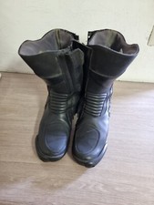 Leder-Motorradstiefel von