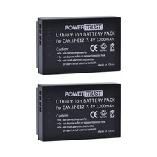 2 Stück 1200mAh LP-E12 Akku