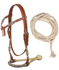 Bosal set in cuoio e rawhide