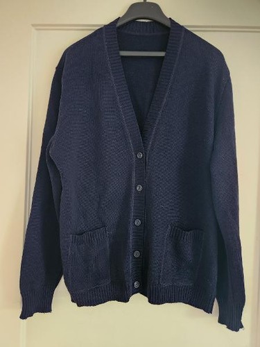 Strickweste langarm dunkelblau