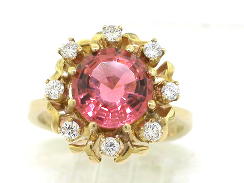 Turmalin ring 585 gelbgold - turmalin,