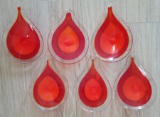 VISTOSI Lüster MURANO Lampe Ersatzteil Glas Tropfen Form 60er 70er Ersatzteil