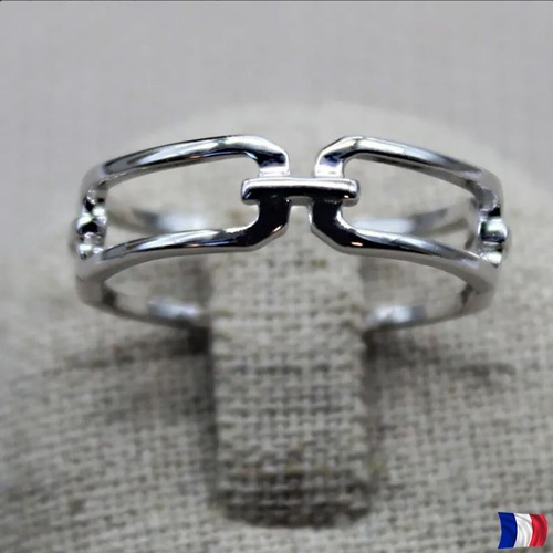 925 silber ring kettenform - -,