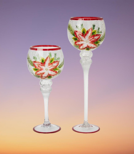 Kerzenhalter glaskelche - x, +
