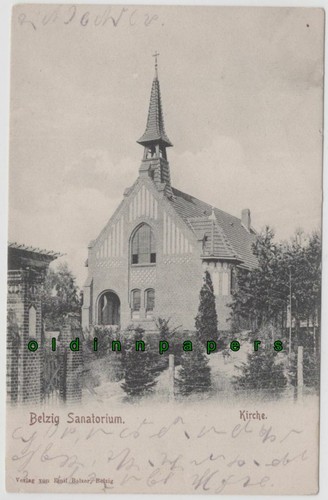 Belzig sanatorium kirche - ak,