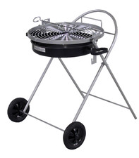 Holzkohle Grill Premium HEIBI PIKANTO klappbar Camping Standgrill BBQ Grillwagen