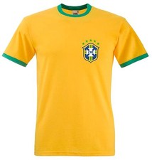 Retro Brazil Ringer T Shirt