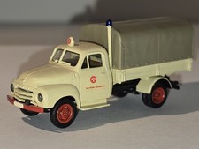 BREKINA, OPEL BLITZ, Malteser, Fahrzeug, Einsatzfahrzeug, LKW, H0 1:87 selten