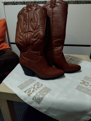 Damenstiefel braun 38 - gr,