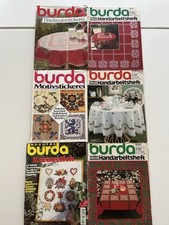 6x Burda Special Kreuzstich Motivstickerei, buntes Handarbeitsheft ,Vintage