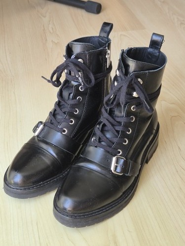 Allsaints donita leder combat - allsaints,