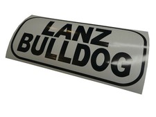 Lanz Bulldog Schriftzug Dekor