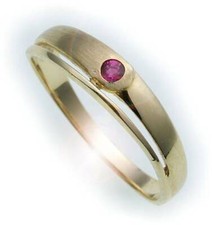 Kinder Ring Rubin echt Gold