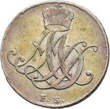 FITZ Sachsen-Weimar-Eisenach Anna Amalia 1758-1775 1/6 Taler 1764 °TCH958