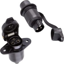 Steckdose mit Stecker 3 polig