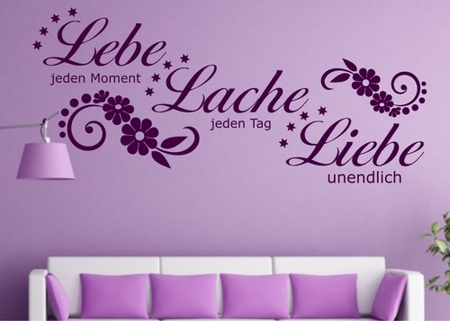 Wandtattoo spruch zitat lebe - spruch,