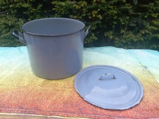 sehr großer Emaille KOCHTOPF