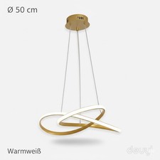 LED Hängelampe Gold Spiral